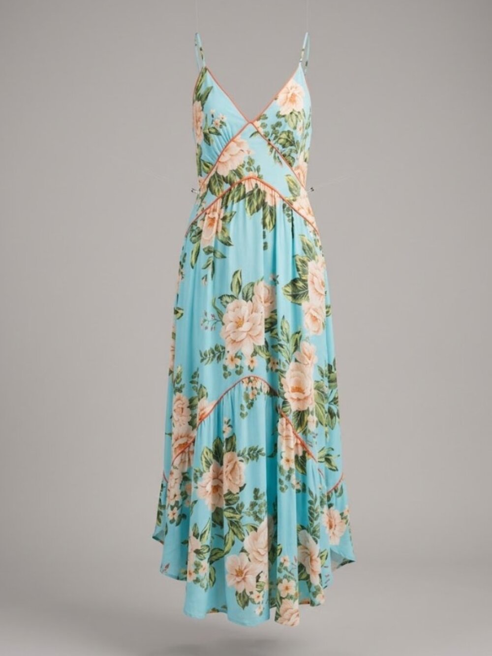 Farm Rio Hawaiian Floral Tiered Maxi Dress NWT, Medium